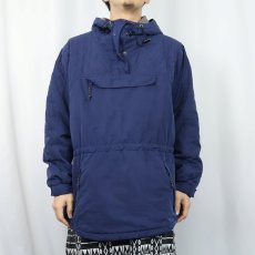 画像2: L.L.Bean 中綿入り ナイロンアノラックパーカー NAVY L (2)