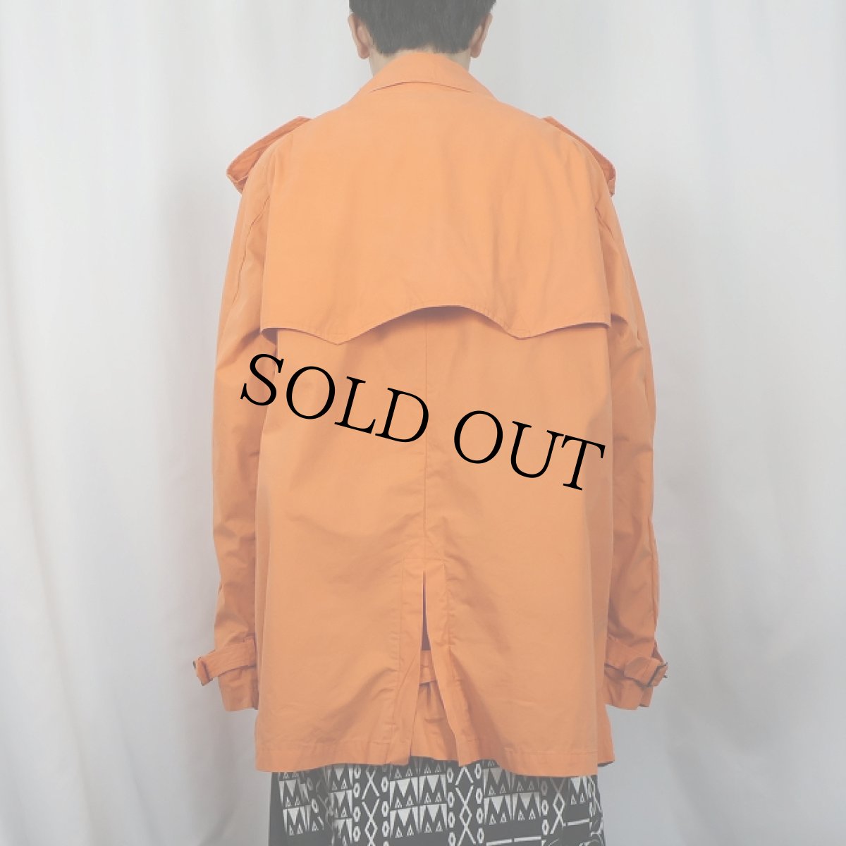 画像3: POLO Ralph Lauren ショートトレンチコート XL (3)