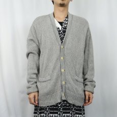画像2: DENIM&SUPPLY RALPH LAUREN 猫目ボタン コットンニットカーディガン XL (2)