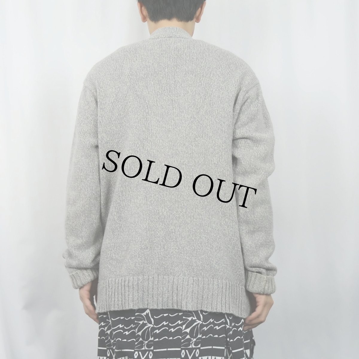 画像3: DENIM&SUPPLY RALPH LAUREN 猫目ボタン コットンニットカーディガン XL (3)