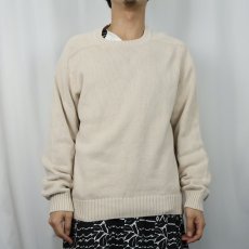 画像2: 90's LANDS' END USA製 コットンニットセーター M (2)