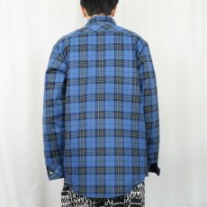 画像3: 80's〜 Williams Bay チェック柄 キルティングライナー ヘビーネルシャツ L TALL (3)
