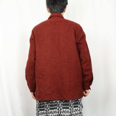 画像3: 70's FROST PROOF 千鳥格子柄 ウールシャツ SIZE15-1/2 (3)