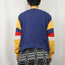 画像3: 70〜80's "SAINT LOUIS CHEISTIAN COLLEGE" 切り替えデザイン プリントラグランスウェット XL (3)