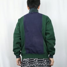 画像3: 90's LANDS' END 切り替えデザイン タートルネックスウェット S (3)