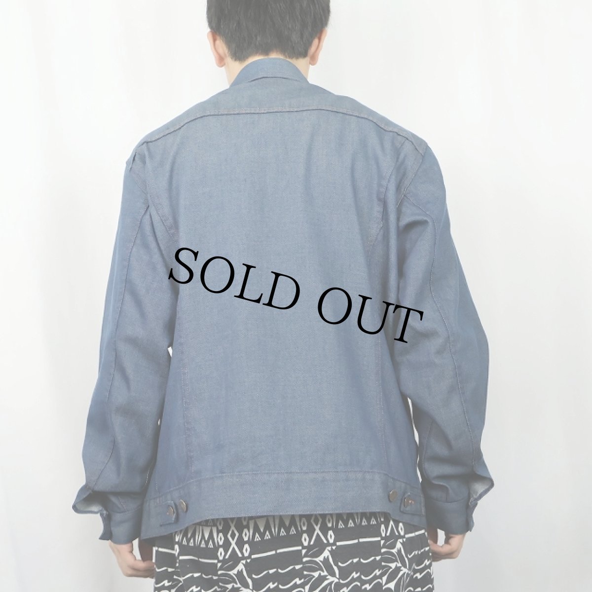 画像3: 70〜80's バットダイ デニムジャケット (3)