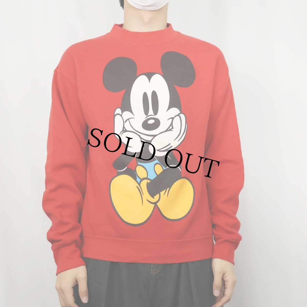 画像3: 90's MICKEY&CO. 青パンミッキー キャラクタープリントスウェット M (3)