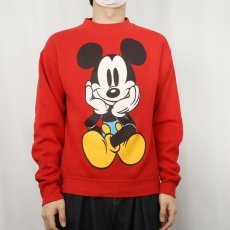 画像3: 90's MICKEY&CO. 青パンミッキー キャラクタープリントスウェット M (3)