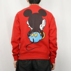 画像4: 90's MICKEY&CO. 青パンミッキー キャラクタープリントスウェット M (4)