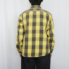 画像3: 70〜80's Trails End ブロックチェック柄 ヘビーネルシャツ L (3)