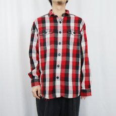 画像2: FILSON チェック柄 ヘビーネルシャツ L (2)