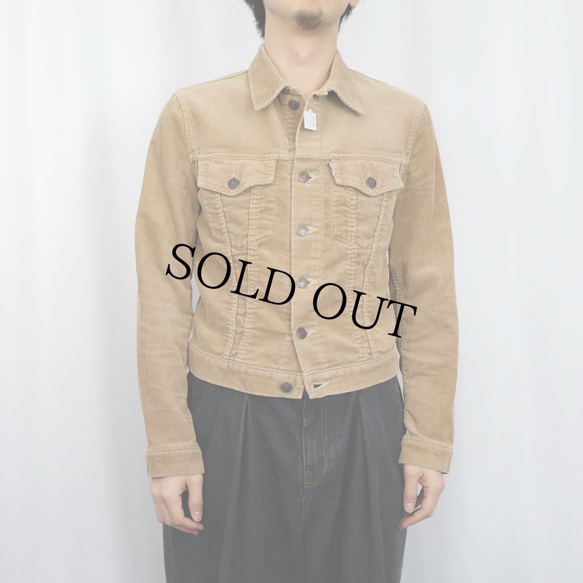 画像2: 70's EURO Levi's 34392 FRANCE製 コーデュロイトラッカージャケット (2)