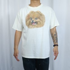 画像2: 90's USA製 "POMERANIAN" 犬プリントTシャツ XL (2)