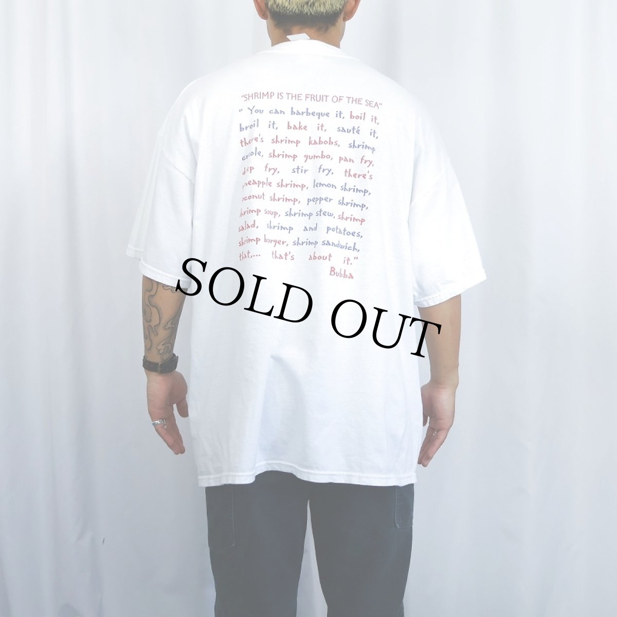 画像4: 2000's Bubba Gump Shrimp Co. レストランプリントTシャツ XXL (4)
