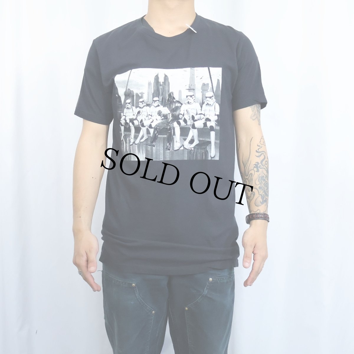 画像2: STAR WARS 映画プリントTシャツ BLACK M (2)