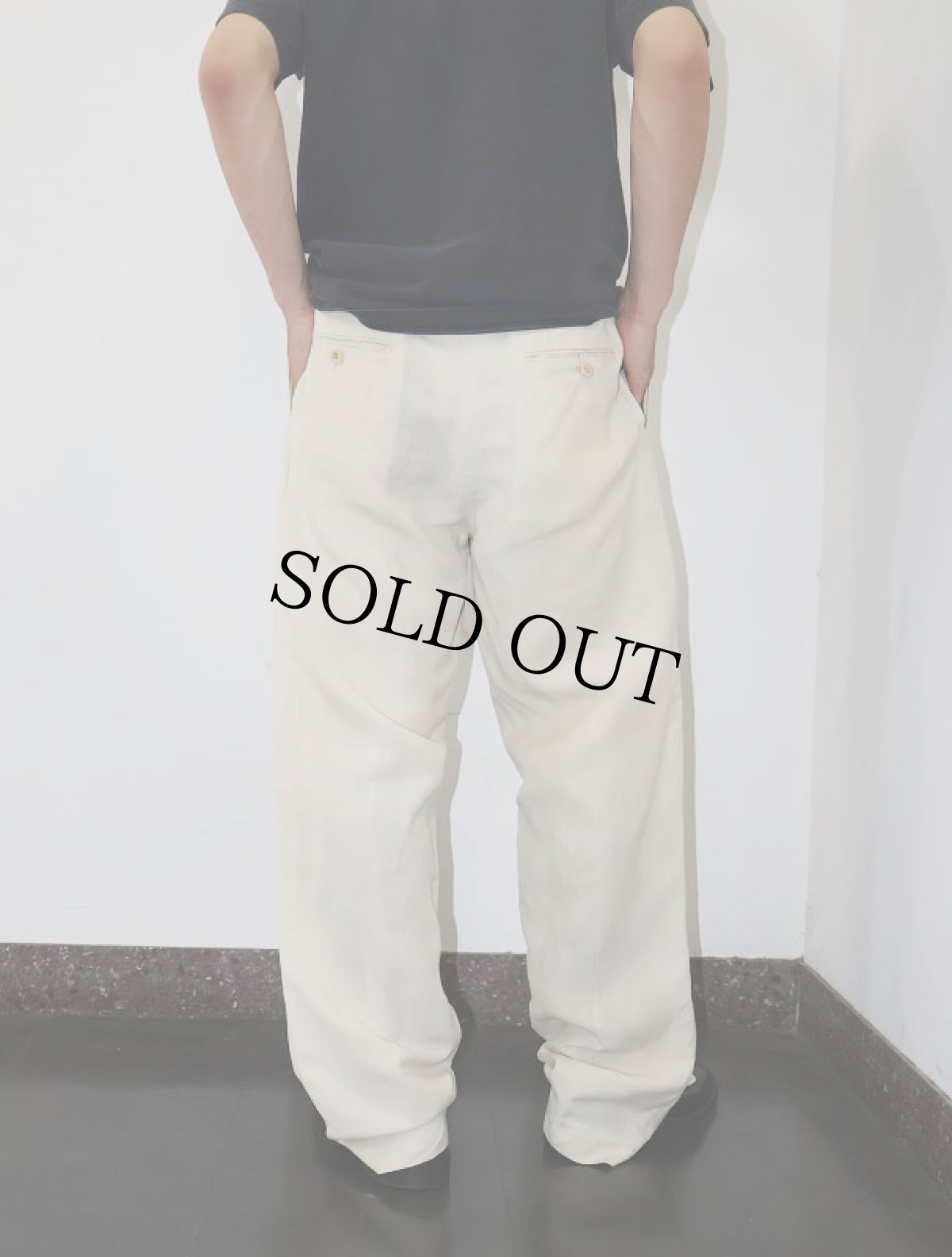 画像3: POLO Ralph Lauren リネンシルクパンツ W34 (3)