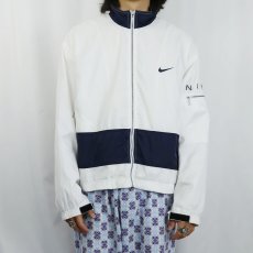 画像3: 90〜2000's NIKE 切り替えデザイン ポリエステルジャケット XL (3)