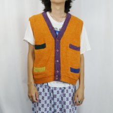 画像2: ENRICO COVERI TRICOT ITALY製 ウールニットベスト (2)
