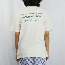 画像4: 80's USA製 "Noreascon Three" イラストプリントTシャツ L (4)