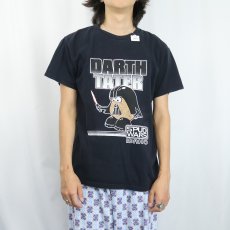 画像2: 2000's STAR WARS "DARTH TATER" パロディプリントTシャツ BLACK M (2)