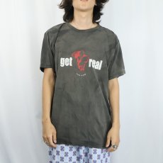 画像3: "get real" メッセージプリントTシャツ (3)