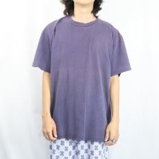 画像2: 90's Jerzees USA製 無地Tシャツ NAVY XL (2)