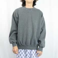 画像2: 90's〜 RUSSELL ATHLETIC USA製 前V 無地スウェット XL (2)