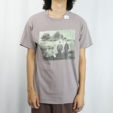 画像2: 90〜2000's Howard Carter "Giza Plateau, Egypt" 考古学者プリントTシャツ M (2)