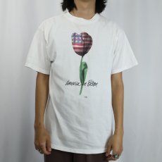 画像2: 90's Nature's Threads "America in Bloom" イラストプリントTシャツ L (2)