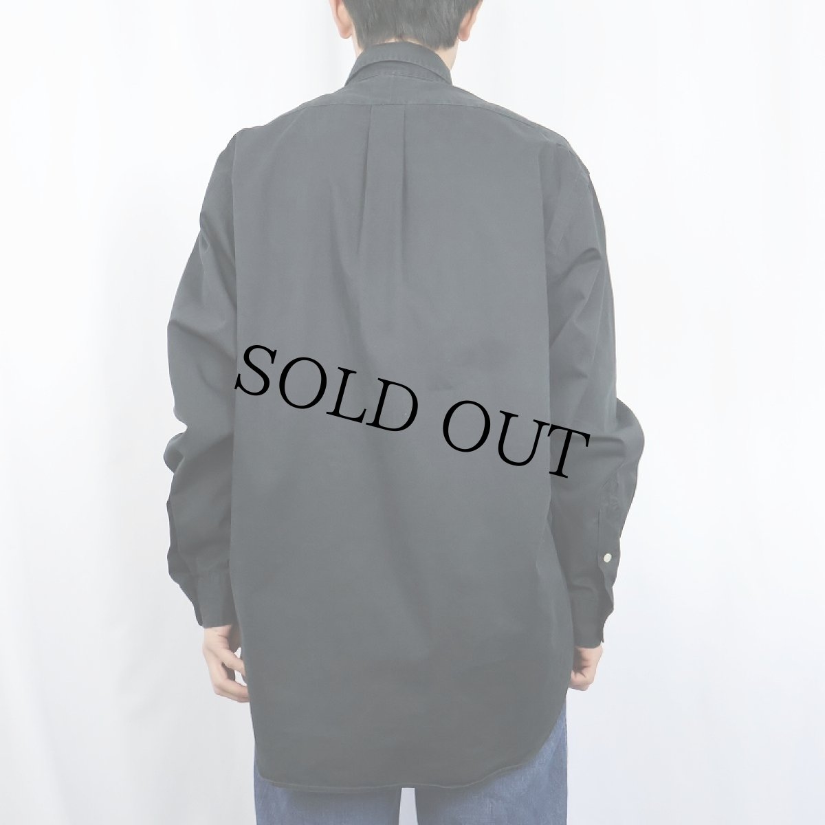 画像3: Ralph Lauren "BLAKE" コットンボタンダウンシャツ BLACK M (3)