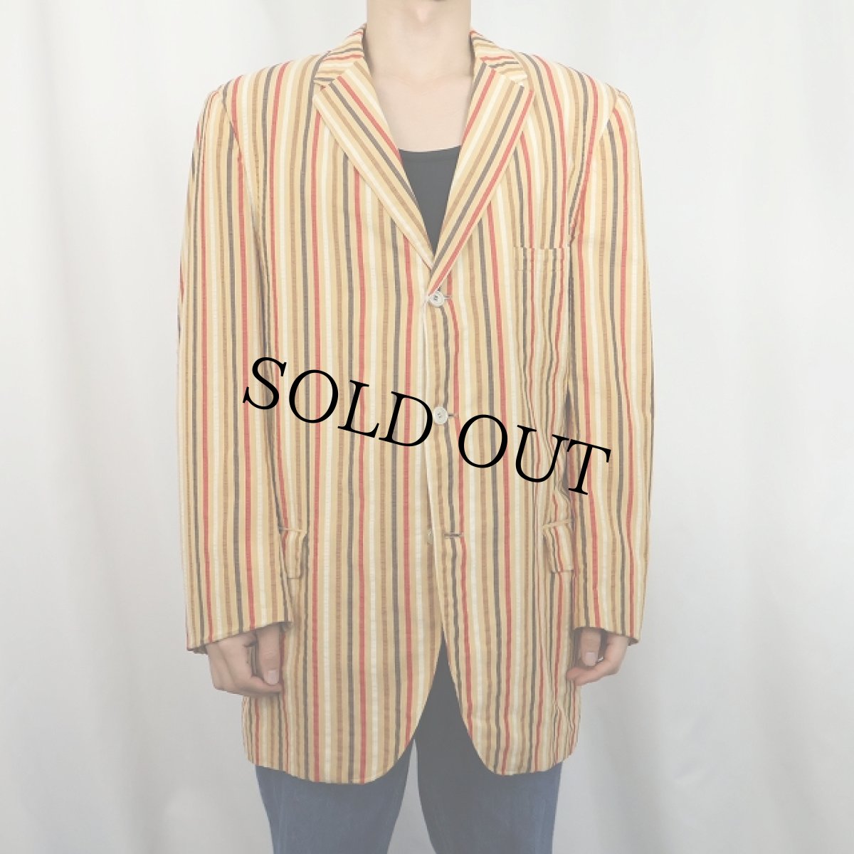 画像2: 50〜60's B.Altman & Co. ストライプ柄 シアサッカーテーラードジャケット (2)