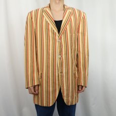 画像2: 50〜60's B.Altman & Co. ストライプ柄 シアサッカーテーラードジャケット (2)