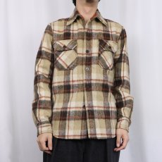 画像2: 70〜80's JCPenney チェック柄 CPOシャツジャケット S (2)
