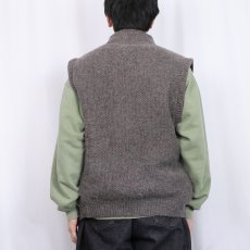画像3: 90's〜 ORVIS カラーネップ混 ウールニットベスト L (3)