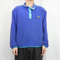 画像2: 80〜90's L.L.Bean USA製 ハーフスナップフリースジャケット L (2)