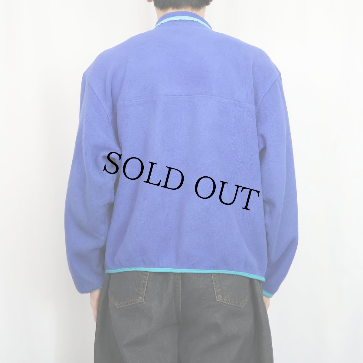 画像3: 80〜90's L.L.Bean USA製 ハーフスナップフリースジャケット L (3)