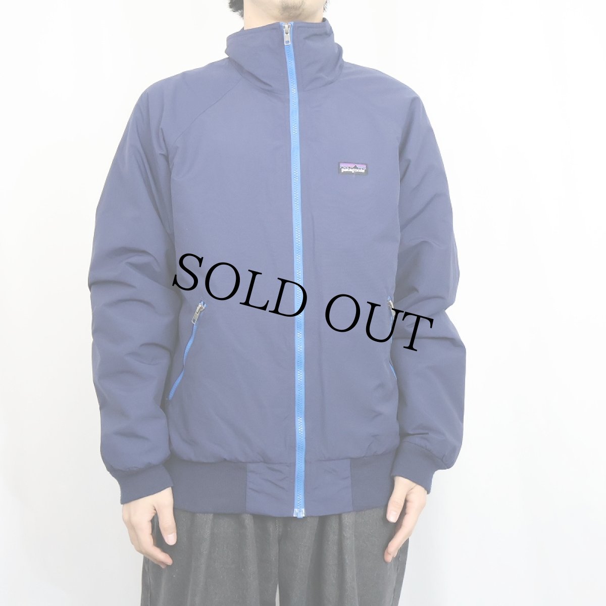 画像2: 2013AW Patagonia シェルドシンチラジャケット NAVY M (2)