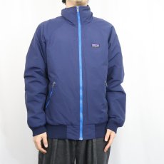 画像2: 2013AW Patagonia シェルドシンチラジャケット NAVY M (2)
