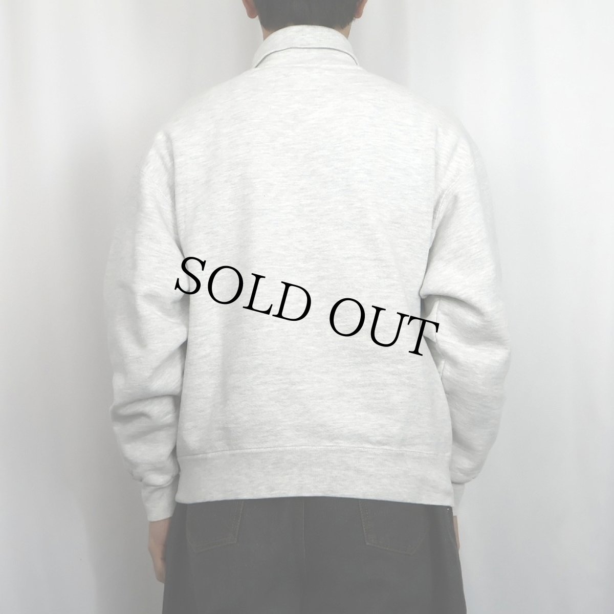 画像3: 90's RUSSELL ATHLETIC USA製 "HIGH COTTON" 前V タートルネックスウェット M (3)