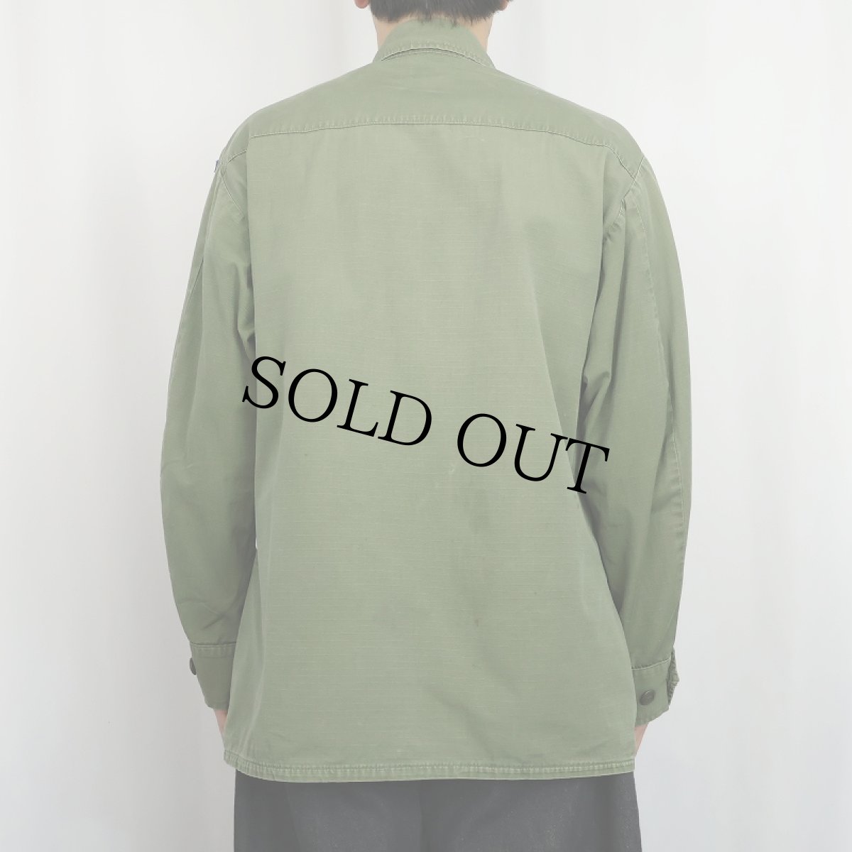 画像3: 60〜70's U.S.ARMY ワッペン付き ジャングルファティーグジャケット 5th MEDIUM-SHORT (3)