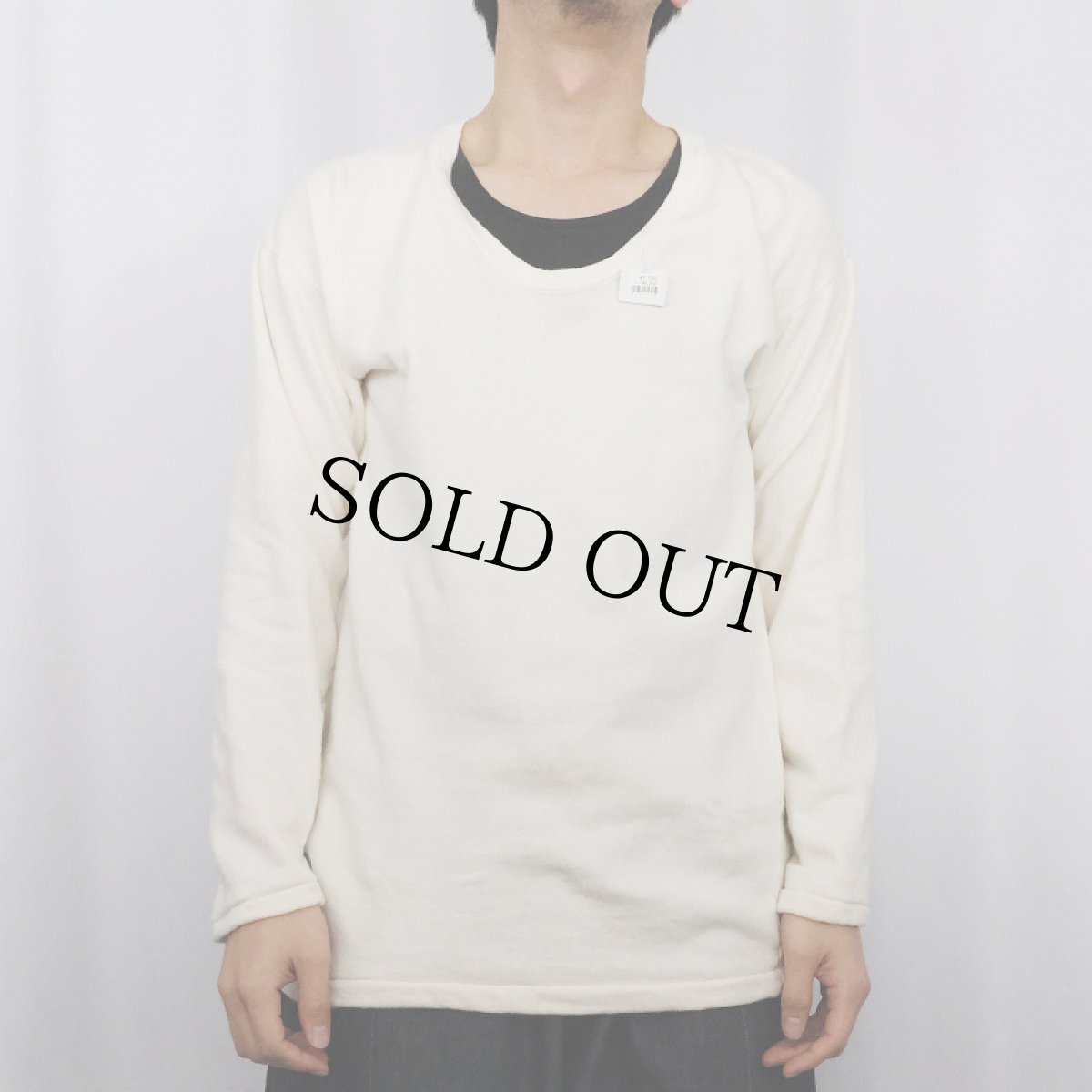 画像2: 60's 東ドイツ軍 Uネック インサイドアウト アンダーシャツ (2)