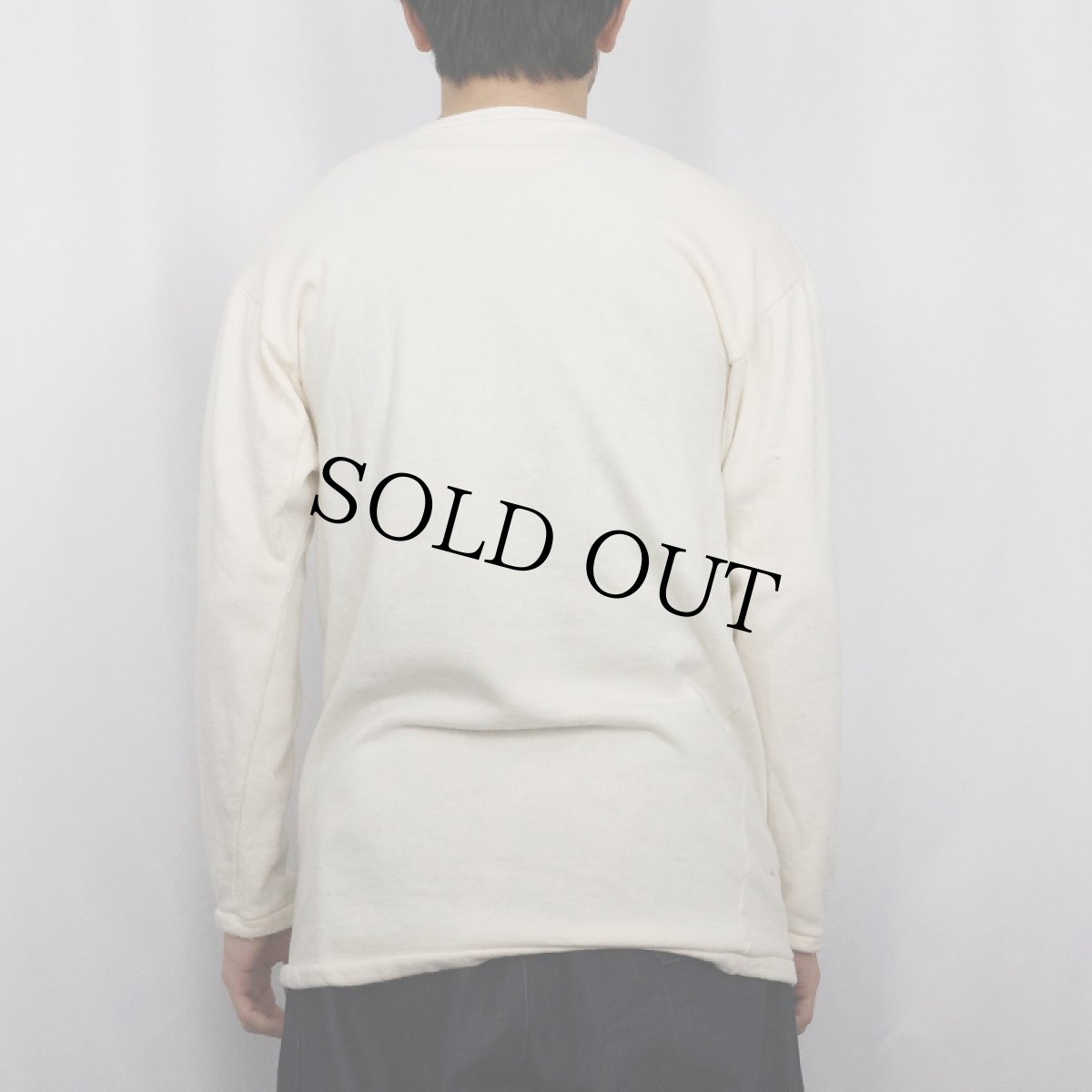 画像3: 60's 東ドイツ軍 Uネック インサイドアウト アンダーシャツ (3)