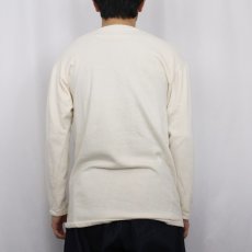 画像3: 60's 東ドイツ軍 Uネック インサイドアウト アンダーシャツ (3)