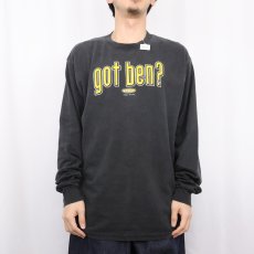 画像3: 2000's "got ben?" 広告パロディプリントロンT BLACK L (3)