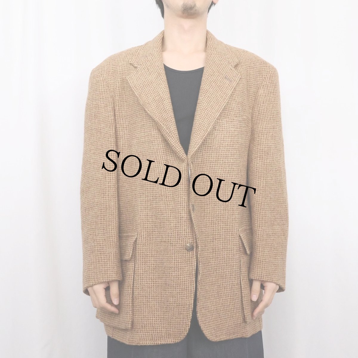 画像3: 90's POLO Ralph Lauren USA製 柄織り ウールテーラードジャケット SIZE46R (3)