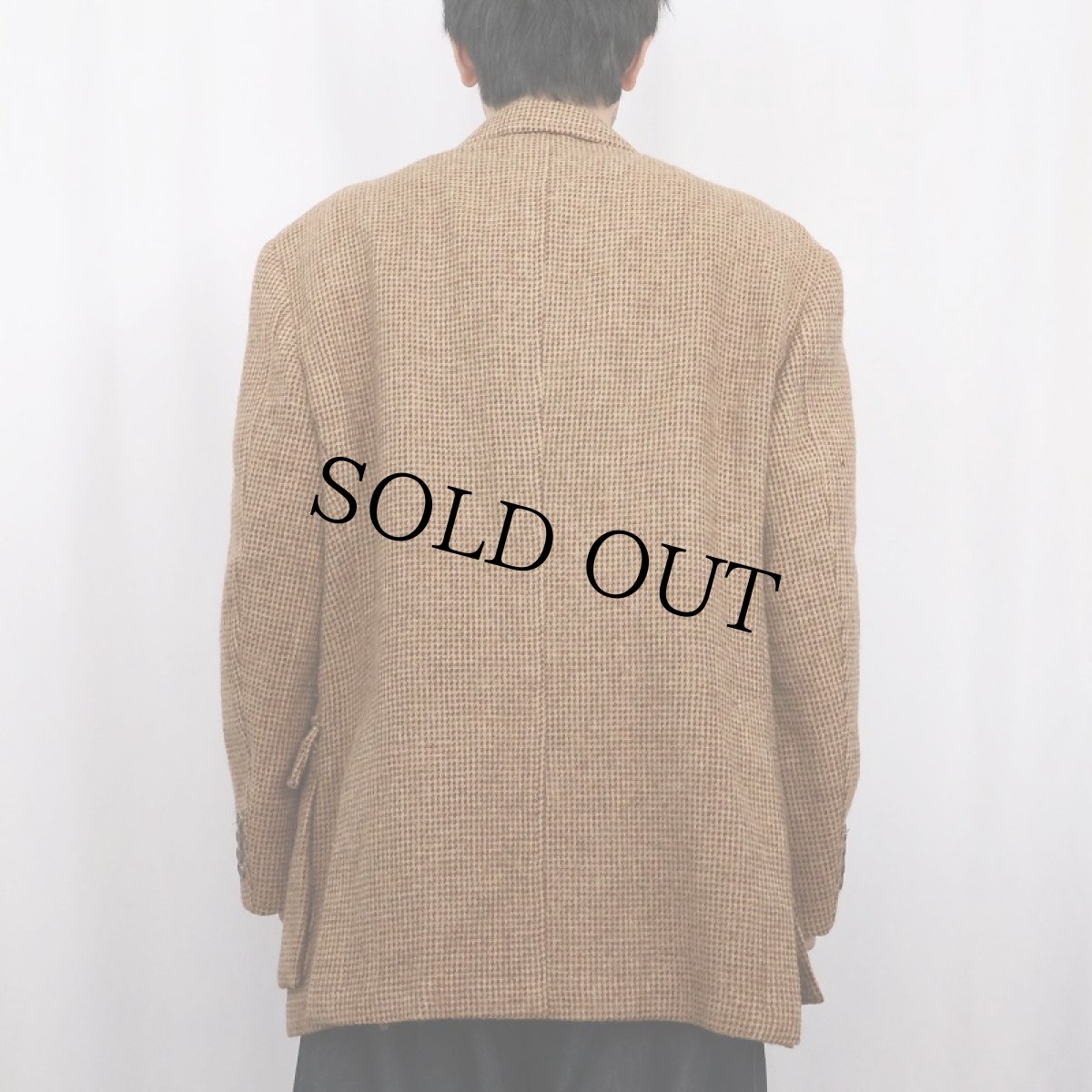 画像4: 90's POLO Ralph Lauren USA製 柄織り ウールテーラードジャケット SIZE46R (4)