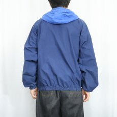 画像3: 90's POLO SPORT Ralph Lauren ロゴ刺繍 切り替えデザイン コットンジップパーカー L (3)