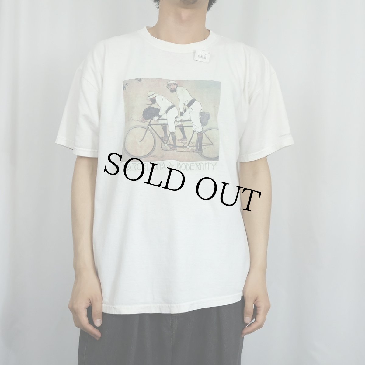 画像2: 2000's Ramon Casas and Pere Romeu on a Tandem アートプリントTシャツ (2)