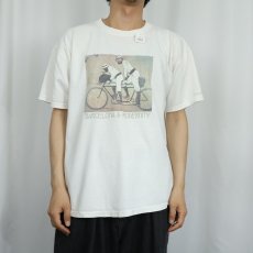 画像2: 2000's Ramon Casas and Pere Romeu on a Tandem アートプリントTシャツ (2)