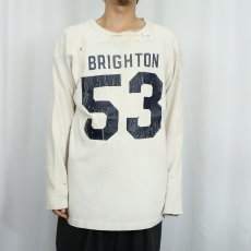 画像3: 60's Champion "BRIGHTON 53" フットボールロンT XL (3)